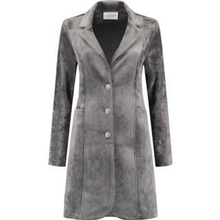 👉 Blazer grijs l vrouwen Helena Hart velvet lang 7323 2000001161470