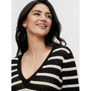 👉 Gebreide jurk lenzing™ ecovero™ l vrouwen zwart 'Tiggy' 5715101260998