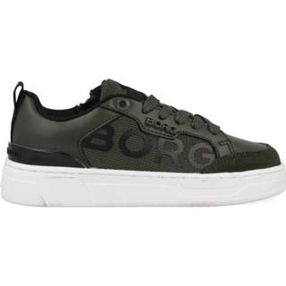 👉 Sneakers jeugd groen Björn Borg T1060 LGO 9609 OLV-BLK Groen-30 8717562506087