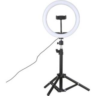 👉 Camera lamp DC5V 7W LED Light Round Selfie with 0.5m Telescopic Tripod