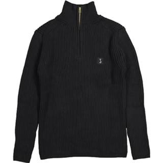 👉 Blauw zwart katoen m male Butcher of Blue Thin half zip 8720088143988