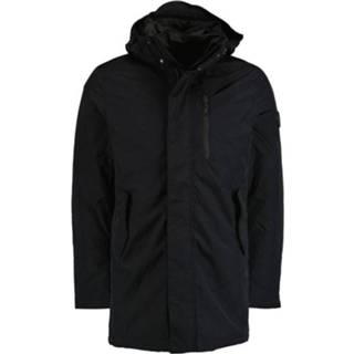 👉 Winterjas blauw zwart nylon l jassen male Bos Bright Blue Jens technical parka 21301je14sb/990 black 8720008666580 8720008666573