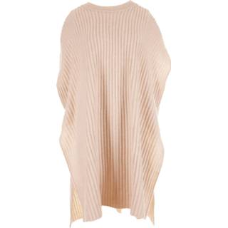 👉 Poncho wol vrouwen beige Herzen's met col crème 4055414222704