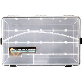 👉 Opbergbox transparant kunststof roofvis nieuw zwart Savage Gear WPB Box No.8 - 5706301547972