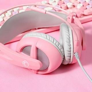 👉 Gaming headset roze SOMIC G238PINK Virtual 7.1 Channel Wired with 40mm Driver Omnidirectional Microphone 8 Sound Effect Modes Pink