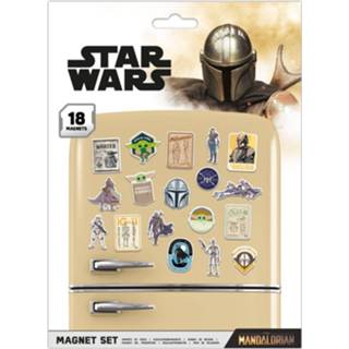 Mannen Star Wars: The Mandalorian Fridge Magnets Bounty Hunter 5050593651092