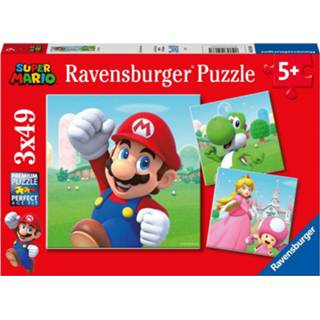 Kinderpuzzel kinderen Ravensburger Kinder Puzzel Super Mario 3x49 stukjes 4005556051861