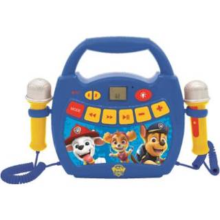 👉 Microfoon blauw jongens LEXIBOOK Paw Patrol - My First digital er Karaoke Player met twee microfoons, LED-lichteffecten, Bluetooth en oplaadbare batterij 3380743091242