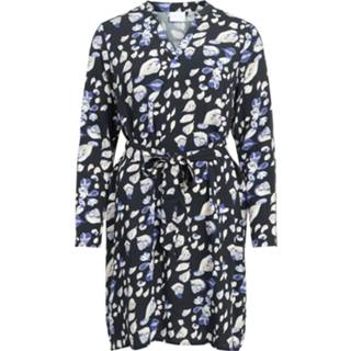 👉 Blousejurk viscose vrouwen zwart 'Chanet' 5713787773092