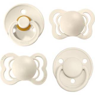 👉 Beige meisjes BIBS Soother Try-it Collectie Ivoor 0-6 maanden, 4st. 5713795217069