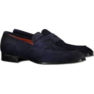 👉 Instappers male blauw Santoni Instapschoen 2000004600518