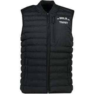 👉 Bodywarmer goud leer XS male zwart In Gold We Trust Bodywarmers 2000005347641