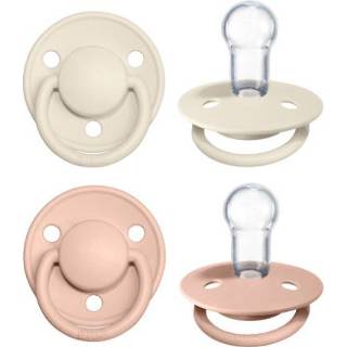 👉 Speen kleurrijk jongens BIBS Fopspeen De Lux Ivoor / Blush 0-36 mnd, 2 st. 5713795200603