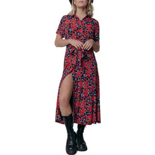 👉 Maxi dres rood kant s vrouwen Colourful Rebel Dalia roses dress bright red 2110029794540
