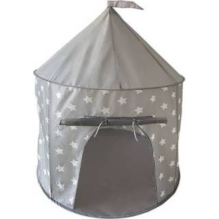 Speel tent grijs jongens wit Knorr® speelgoed Speeltent white stars 4049491555411