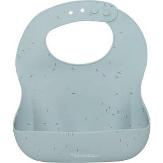 👉 Slab siliconen silicoon blauw jongens kinderen aquamarijn KINDSGUT slabbetje, met hagelslag 4260639722797