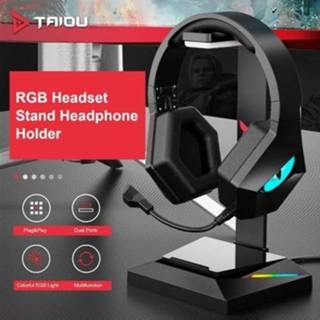 Gaming headset TAIDU WE-100 RGB Stand With USB/Type-C Charger Ports Holder Hanger Stable Base for All Over-Ear Headphones