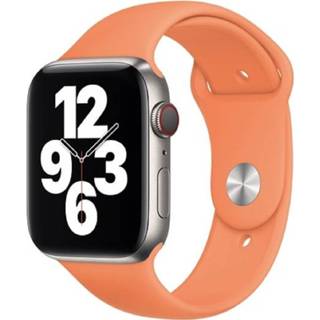 👉 Sportband silicone oranje Apple Sport Band Watch 42mm / 44mm Kumquat 190199714144