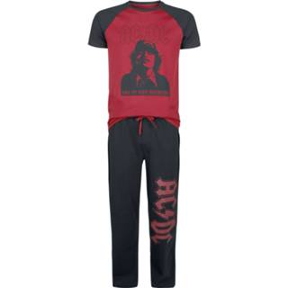 👉 AC/DC - Pyjama - Pyjama - Mannen - zwart rood