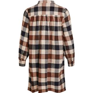 👉 Blousejurk biologisch katoen vrouwen bruin 'Johanna' 5713786929759