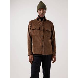 👉 Overhemd corduroy s mannen bruin 7310428143443