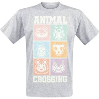 👉 Shirt pastel grijs mannen m gemêleerd Animal Crossing - New Horizons Square T-shirt 5056463432730
