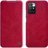 👉 Flip hoesje rood Nillkin Qin Xiaomi Redmi 10/10 Prime - 5712580089614