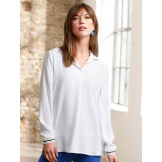 👉 Lange blouse wit viscose 100% Looxent