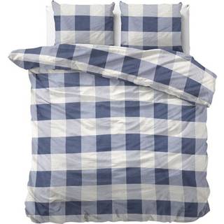 👉 Kussenslop blauw Sleeptime Elegance Check on it Blue Lits-jumeaux (240 x 220 cm + 2 kussenslopen) Dekbedovertrek 8720105639777