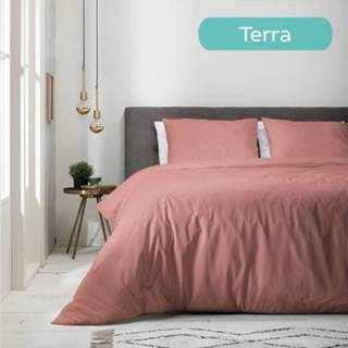 👉 Kussen slop Microvezel-Polyester zwart Luna Bedding Uni Kleur: Terra, 1-persoons (140 x 220 + 1 kussensloop) Dekbedovertrek 8719909040803