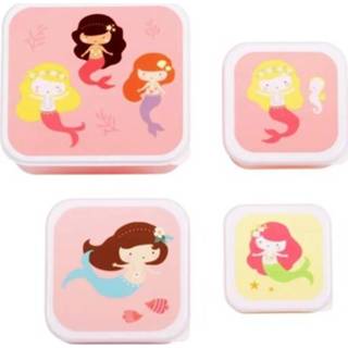 👉 Lunchbox active A little lovely company set - zeemeerminnen 4st 8719715001210