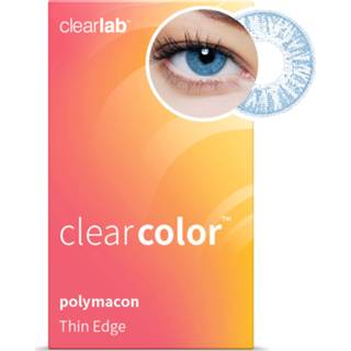 👉 Lens blauw Polymacon A hydrogel sferisch clearlab Clearcolor™ Light Blue - 2 lenzen 8807200636884