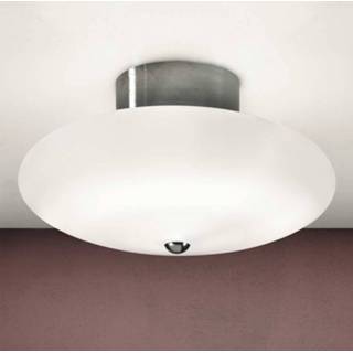 👉 Plafondlamp gesatineerd wit Elegante Boop, 40 cm
