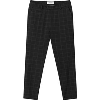 👉 Antraciet zijde male grijs Les Deux Como check suit pants