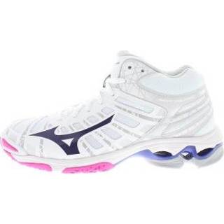 👉 Synthetisch vrouwen wit Mizuno Wave voltage mid