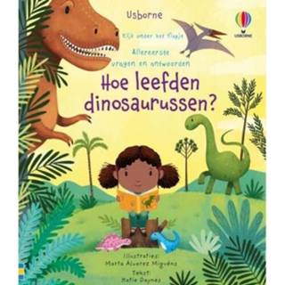👉 Dinosaurus active Uitgeverij usborne flapjesboek hoe leefden dinosaurussen? 9781474987332