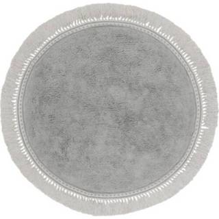 👉 Vloerkleed grijs active Tapis petit lily - grey -Ø 110 cm 8719992836734