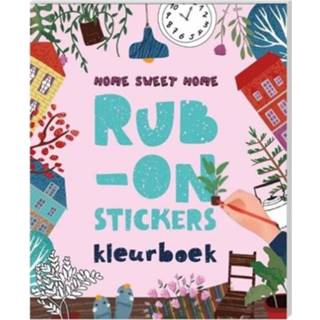 👉 Stickerboek active Image books kleur- en rub-on stickers - home sweet 9789464320756