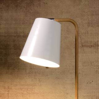 👉 Vloer lamp metaal metalen lucide wit a++ Vloerlamp Cona met kap