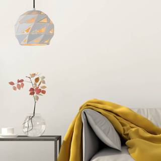 👉 Hang lamp metaal wit a++ Hanglamp Malunga van metaal, wit-goud