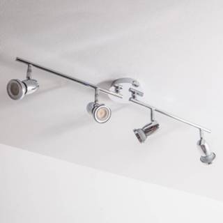 👉 Plafondlamp chroom GU10 LED Arminius met vier lampen