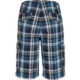 👉 Bermuda blauw geruit mannen cargozakken katoen Roger Kent Marine::Wit 4055707212986