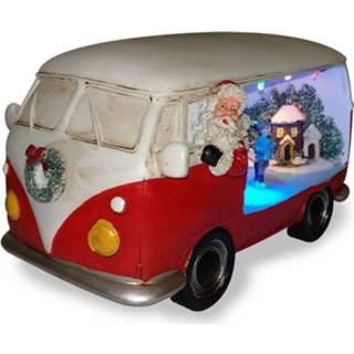 👉 Decoratieve lamp multicolour kunststof Merryville met LED - Kerstbus
