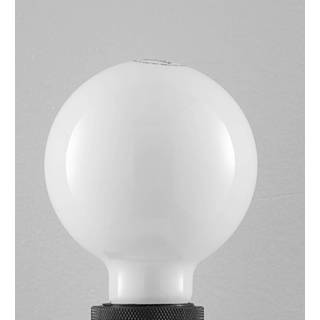 👉 LED lamp E27 4W 2.700K G95 bollamp dimbaar, opaal