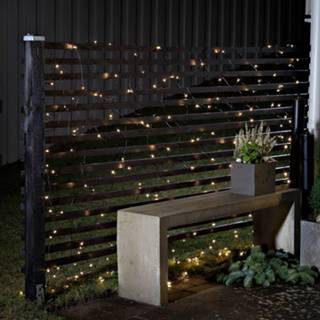 👉 Zwart Voor buiten - LED-lichtnet met timer 40-lichts ww