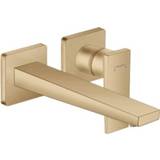 👉 Wandkraan Hansgrohe Metropol afbouwdeel 2-gats m. voorsprong uitloop 22.5cm z. plaat brushed bronze 4059625229422