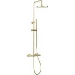👉 Regen douche messing geborsteld Crosswater Central thermostatische regendouche met staafhanddouche RM530WF+ 5055833666133