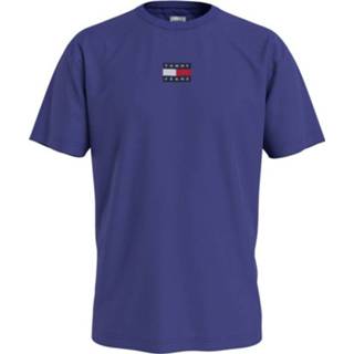 👉 Katoen l male paars Tommy Hilfiger Tjm badge tee dm0dm10925/vq6 8720114959392