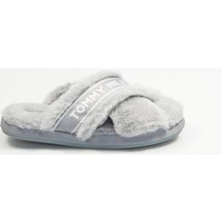 👉 Pantoffels rubber vrouwen grijs Tommy Hilfiger