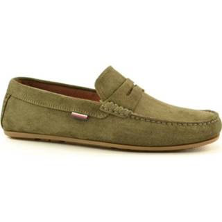 👉 Leer herenschoenen male groen Tommy Hilfiger Fm0fm02725 4063487951049